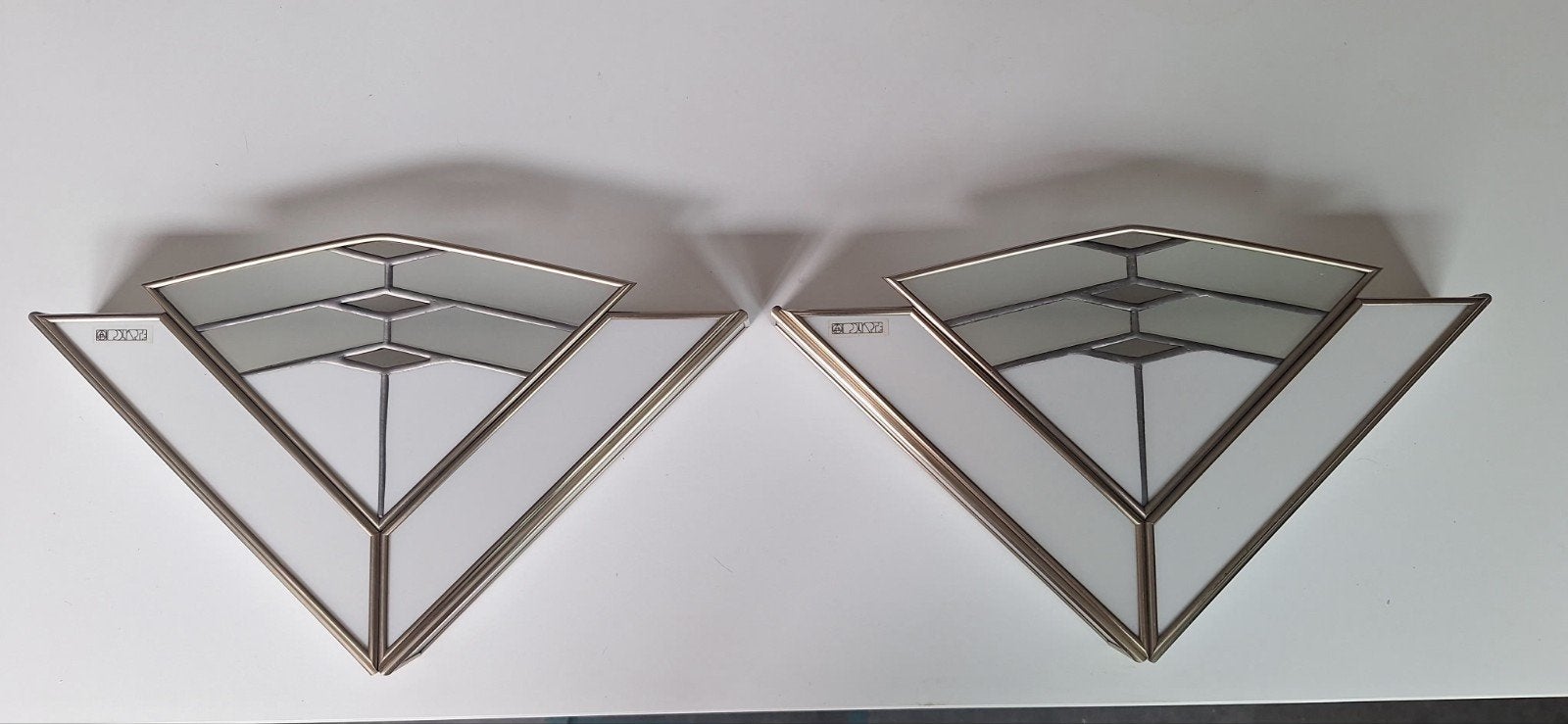 Zeer zeldzame vintage wandlampen Poliarte in perfecte staat, Ophalen of Verzenden, Zo goed als nieuw, Glas, Wit