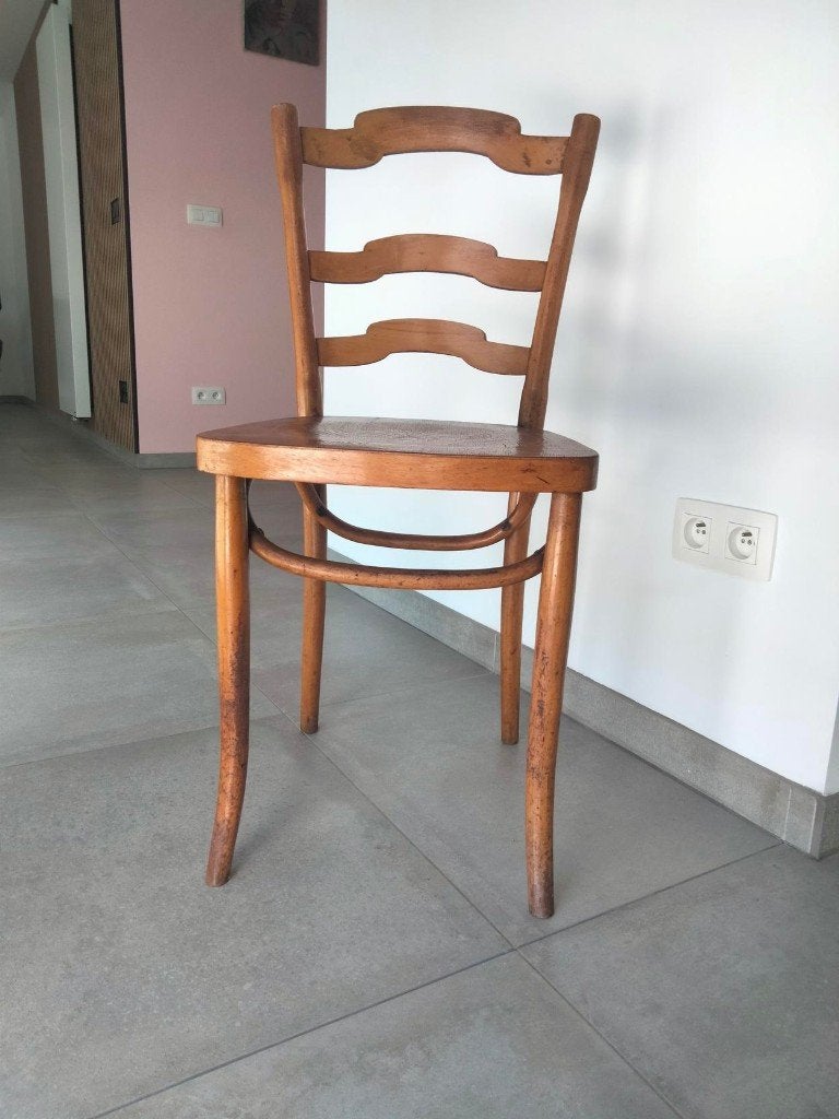 Art Nouveau Jugendstil stoel antiek in Thonet stijl, Ophalen