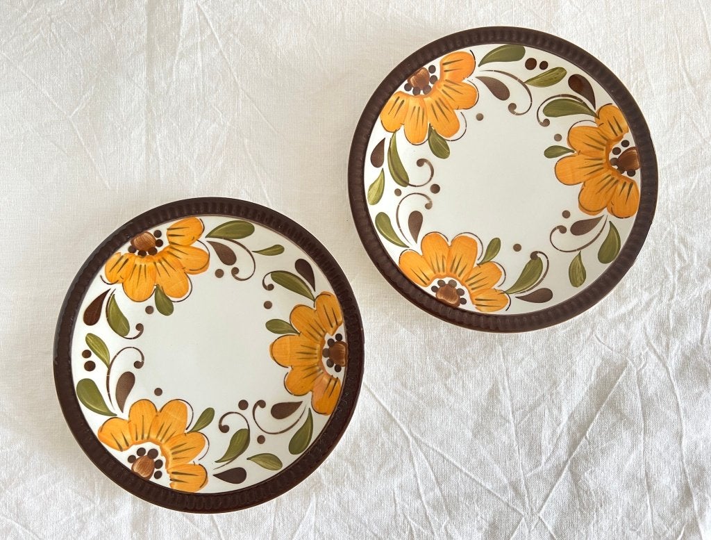 Lot de 2 assiettes à dessert Boch Delta Paradiso, Antiek en Kunst, Ophalen of Verzenden