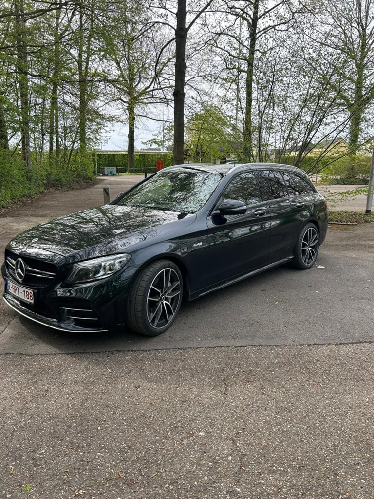 Mercedes C43 AMG, Auto's, Automaat, Euro 6, Leder, Bruin