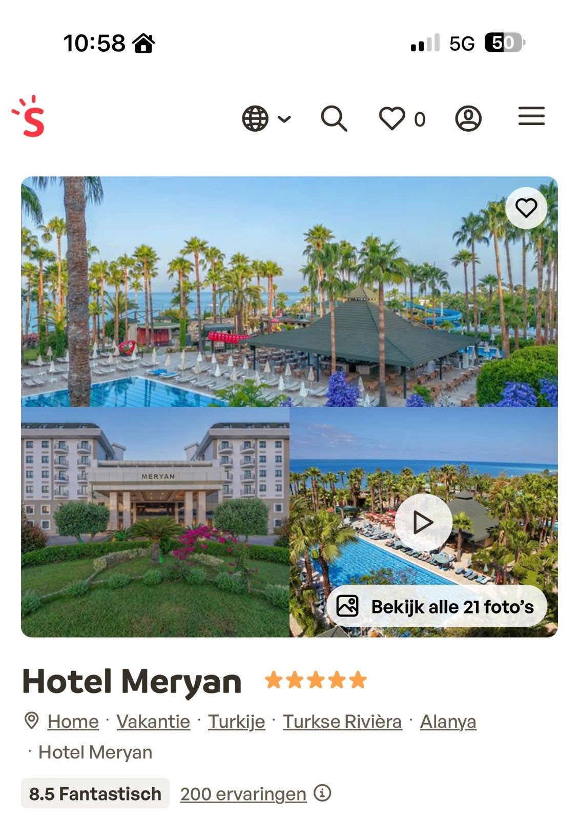 Reis naar hotel meryan ( turkije ), Tickets & Billets, Chèques Hôtel & Bons pour Hôtel