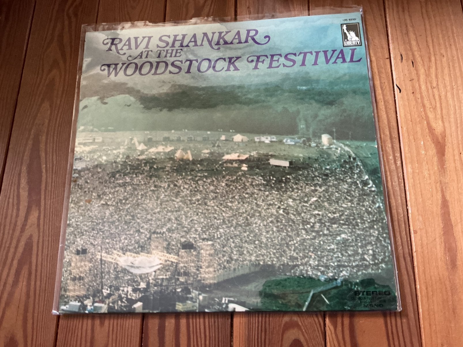 LP Ravi Shankar - at the woodstock festival, Ophalen of Verzenden, Gebruikt, LP