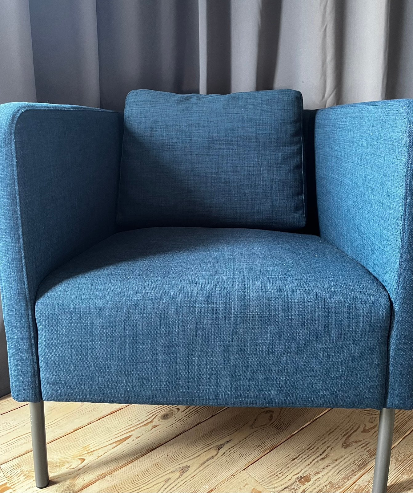 Zetel blauw - Fauteuils, Huis en Inrichting, Fauteuils, Ophalen of Verzenden, Zo goed als nieuw