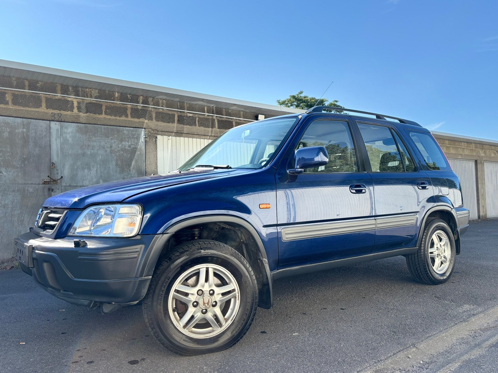 Honda CR-V - 2.0 Benzine - 171 000 Km - Gekeurd, Stof, Blauw, Elektrische ramen, Handgeschakeld