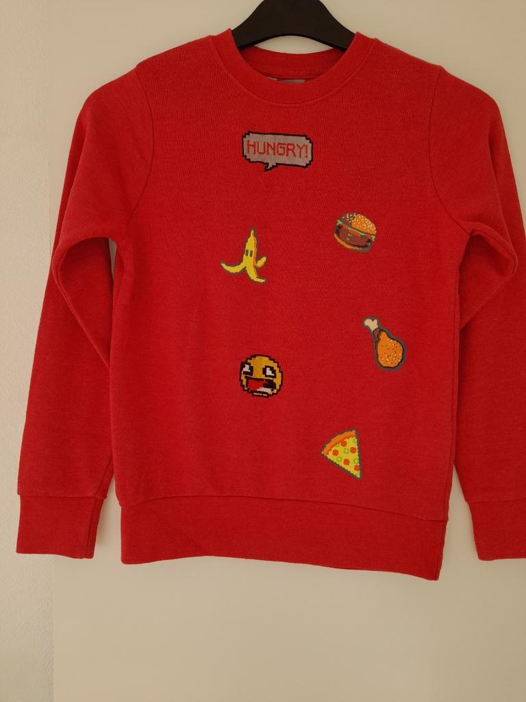 Sweater rood maat 146, Kinderen en Baby's, Kinderkleding | Maat 146, Jongen of Meisje, Ophalen of Verzenden, Zo goed als nieuw