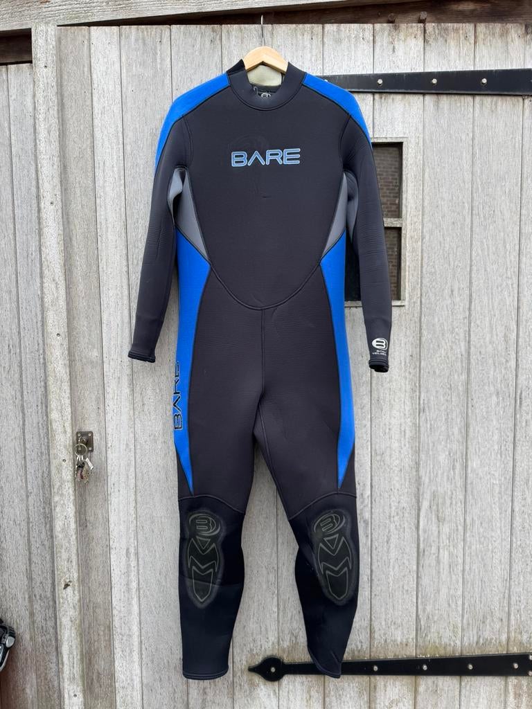 BARE men’s 5mm wetsuit, black size L, Enlèvement, Utilisé, Combinaison de plongée