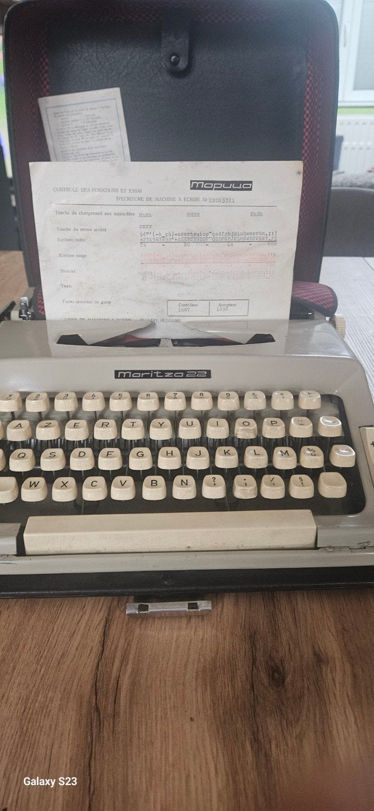 Machine a ecrire Maritza 22, Enlèvement ou Envoi, Utilisé
