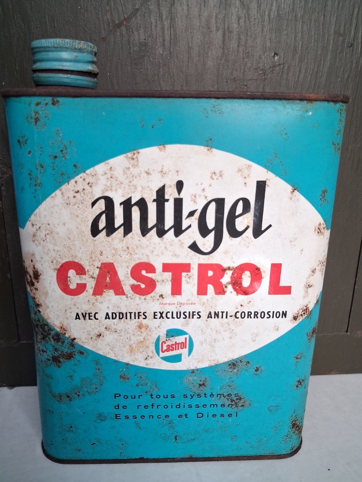 vintage olieblik CASTROL anti-gel, Verzamelen, Ophalen of Verzenden