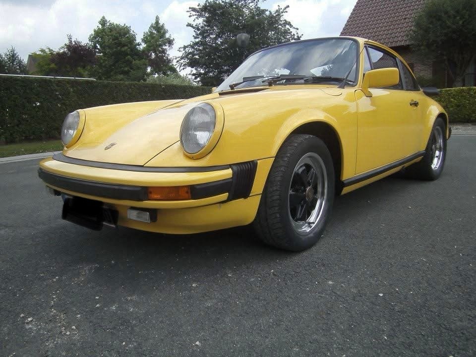 Porsche 911, Auto's, Porsche, Achterwielaandrijving, Zwart, Geel, Handgeschakeld