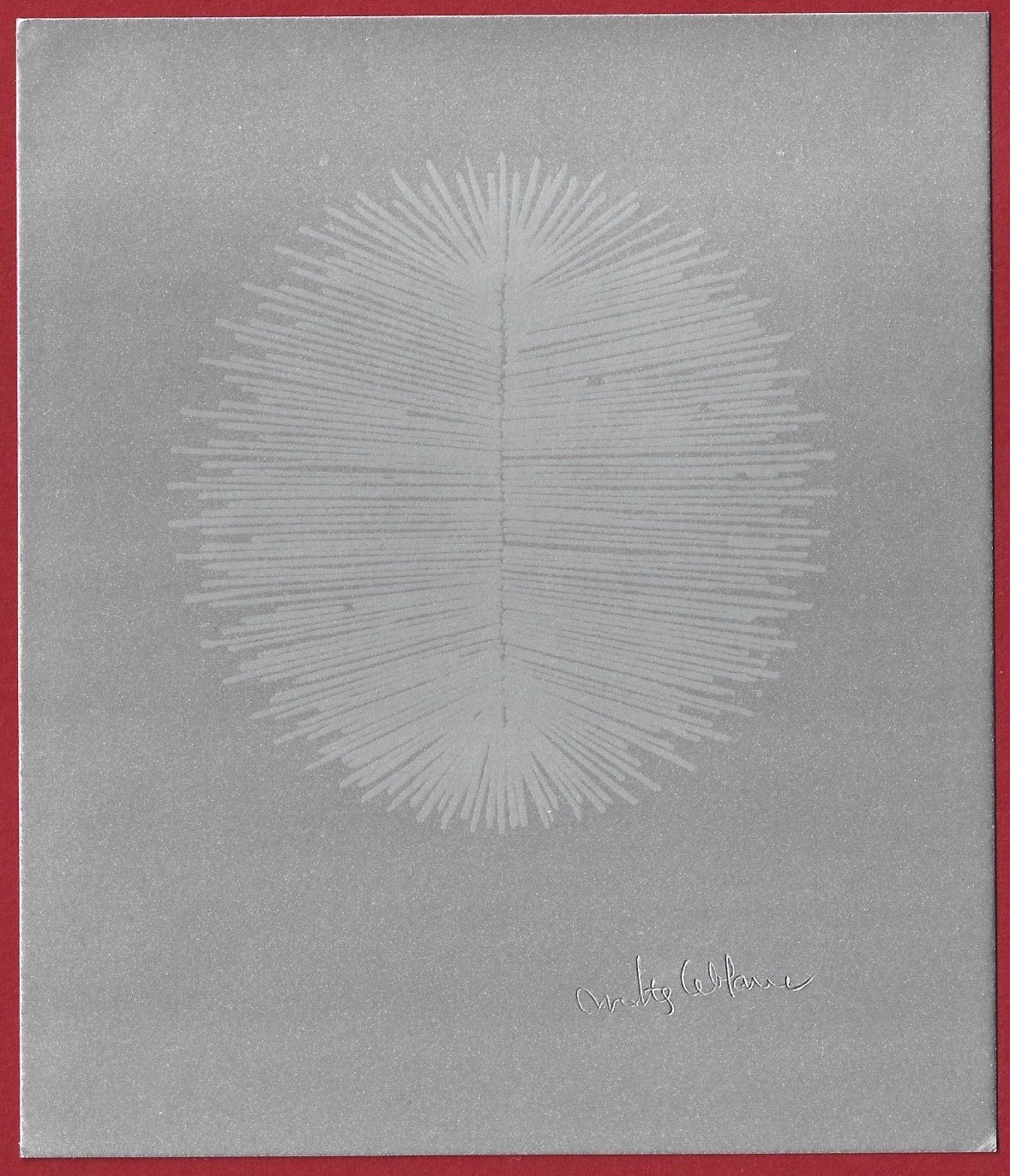Walter Leblanc Torsion c1960 ZERO Zilverpapier Getekend, Ophalen of Verzenden