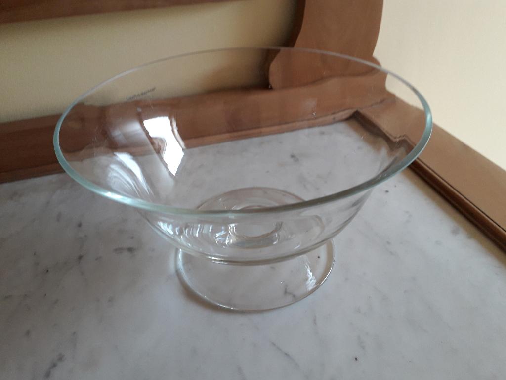 glazen schaal, Rond, Comme neuf, Verre, Enlèvement