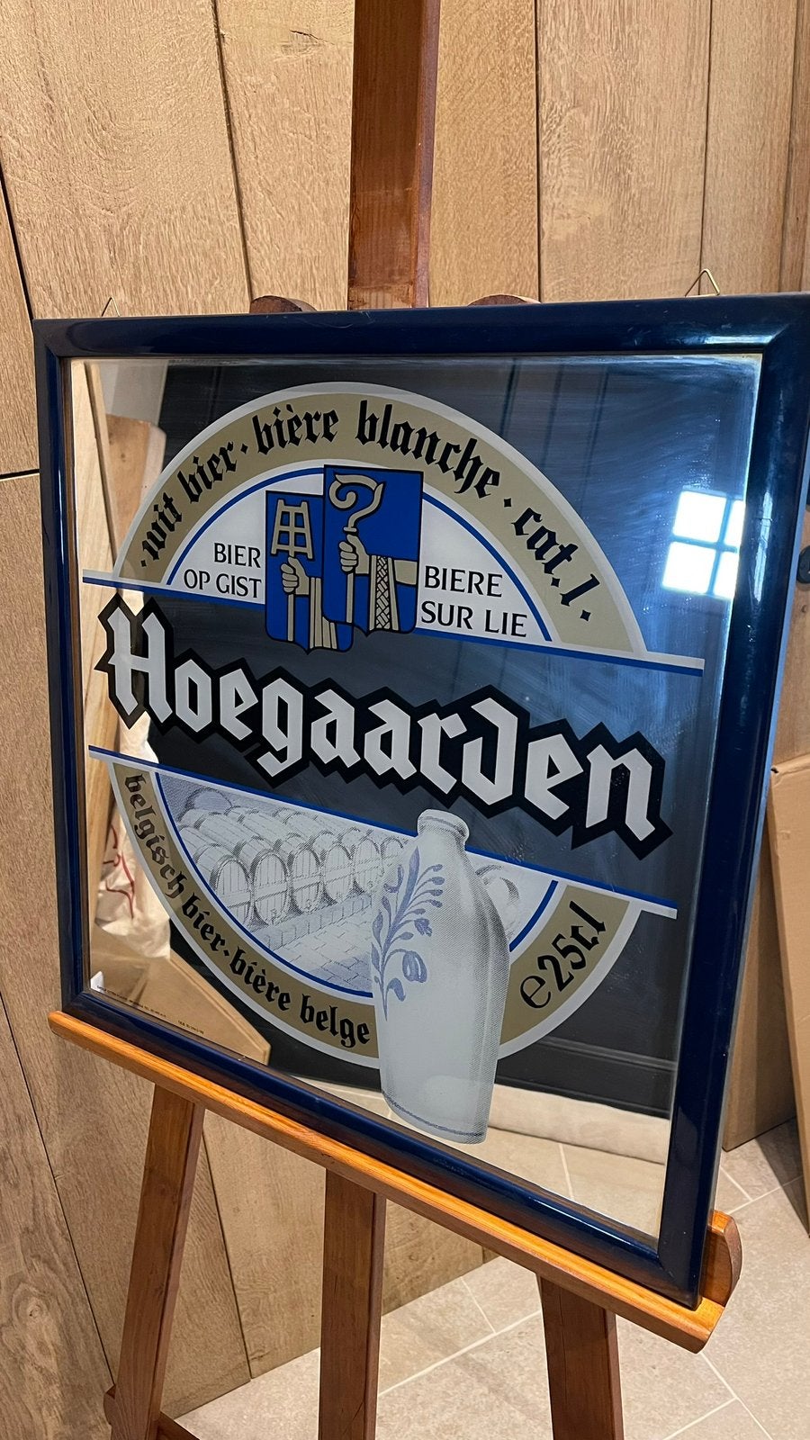 Hoegaarden spiegel, Ophalen, Zo goed als nieuw, Reclamebord, Plaat of Schild