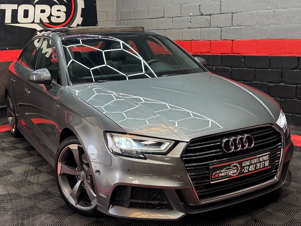 ** Audi A3 Sedan//3x S-Line//S-Tronic**, Auto's, 1498 cc, 4 cilinders, Grijs, Zilver of Grijs