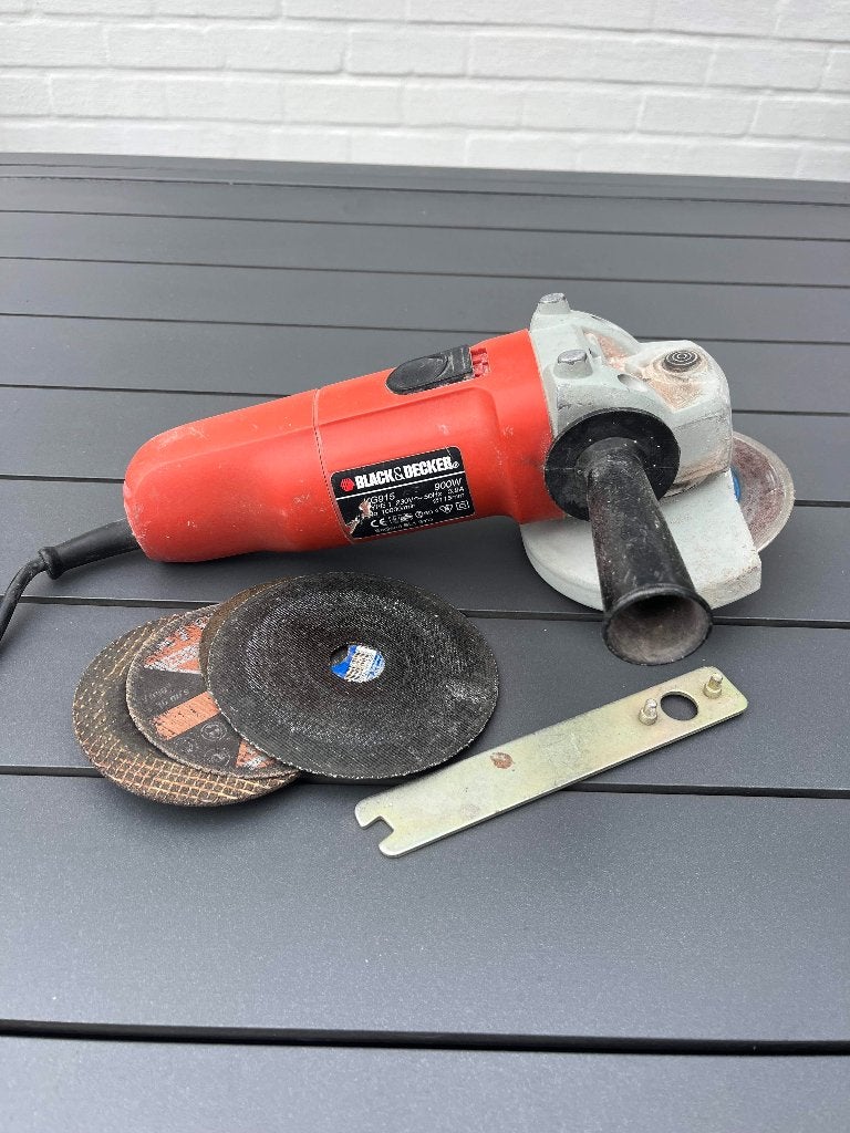 Haakser slijper 115, Doe-het-zelf en Bouw, Gereedschap | Slijpmachines, Ophalen, Gebruikt, 700 tot 1000 watt, Haakse handslijpmachine