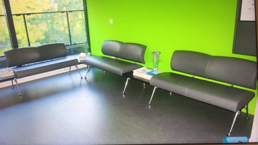 Canapés office 3 pièces, Maison & Meubles, Chaises de bureau, Enlèvement, Comme neuf, Gris, Chaise de bureau