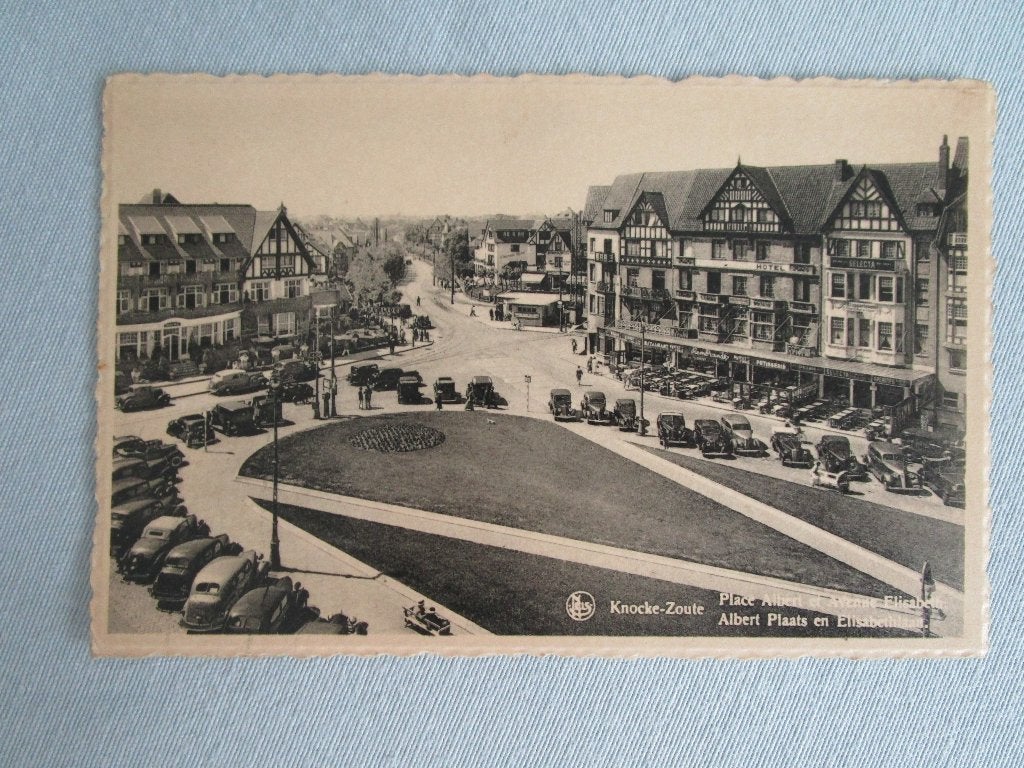 postkaart Knocke-Zoute, Verzamelen, Postkaarten | België, Ophalen, 1940 tot 1960, Gelopen, West-Vlaanderen