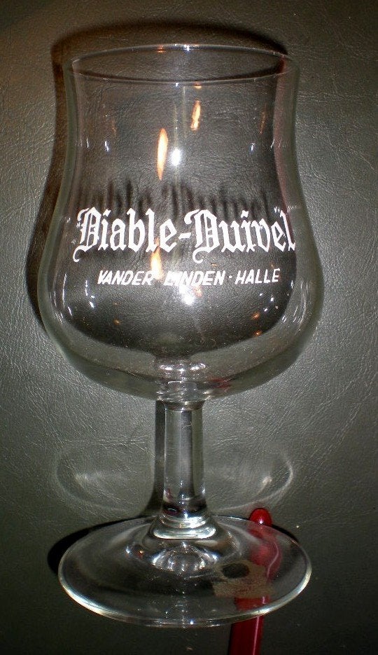 VANDER LINDEN Halle „Diable-Duivel”, Ophalen of Verzenden, Zo goed als nieuw, Glas of Glazen