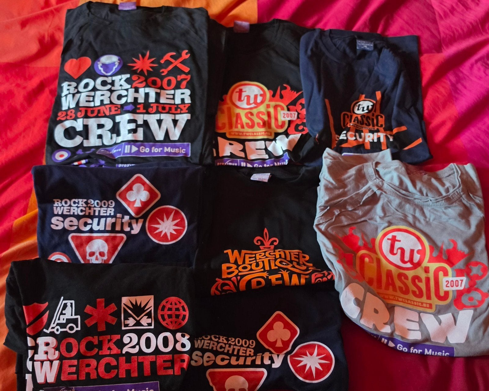 16 Crew shirts Rock Werchter/Boutique, Ophalen of Verzenden