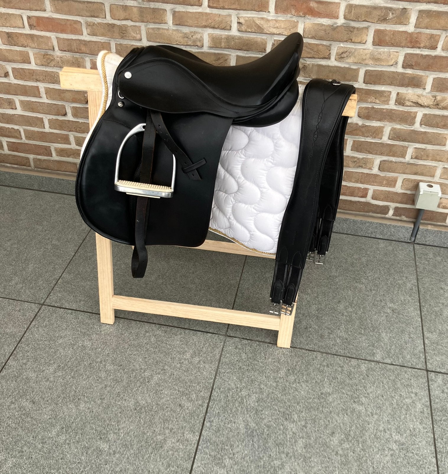 Ponyzadel 16 inch, Dieren en Toebehoren, Ophalen of Verzenden, Zo goed als nieuw