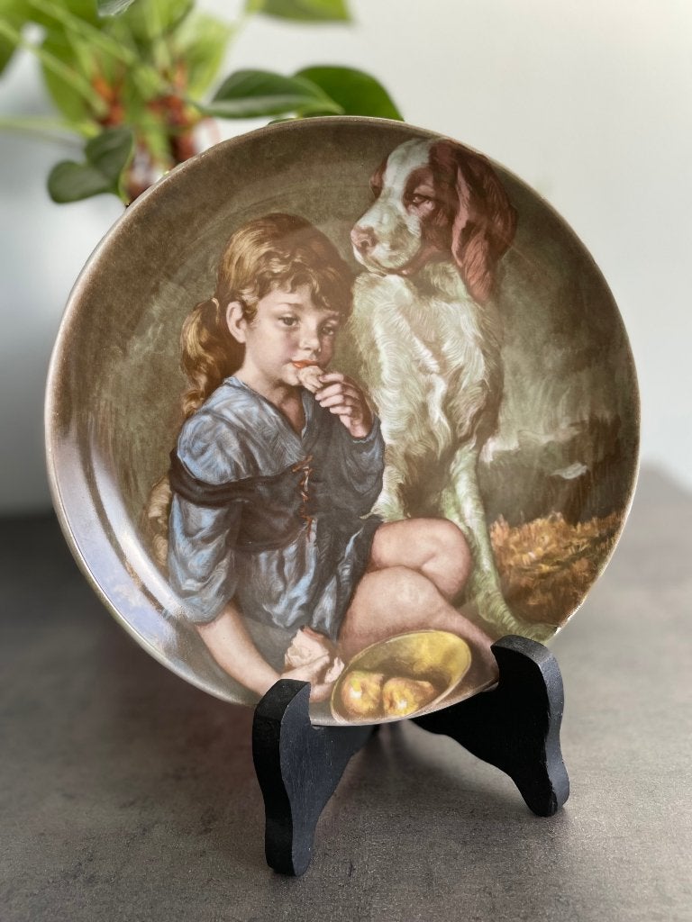 Vintage porseleinen bord van Royal Schwabap, Antiek en Kunst, Ophalen
