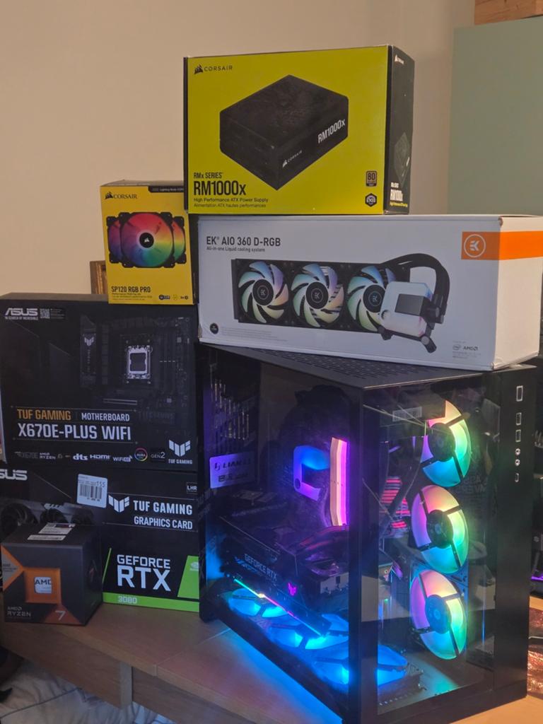 64GB DDR5 | RTX 3080 | Ryzen 7 7800X3D | 1.5TB, Computers en Software, Desktop Pc's, Zo goed als nieuw, 4 Ghz of meer, SSD, 64 GB of meer