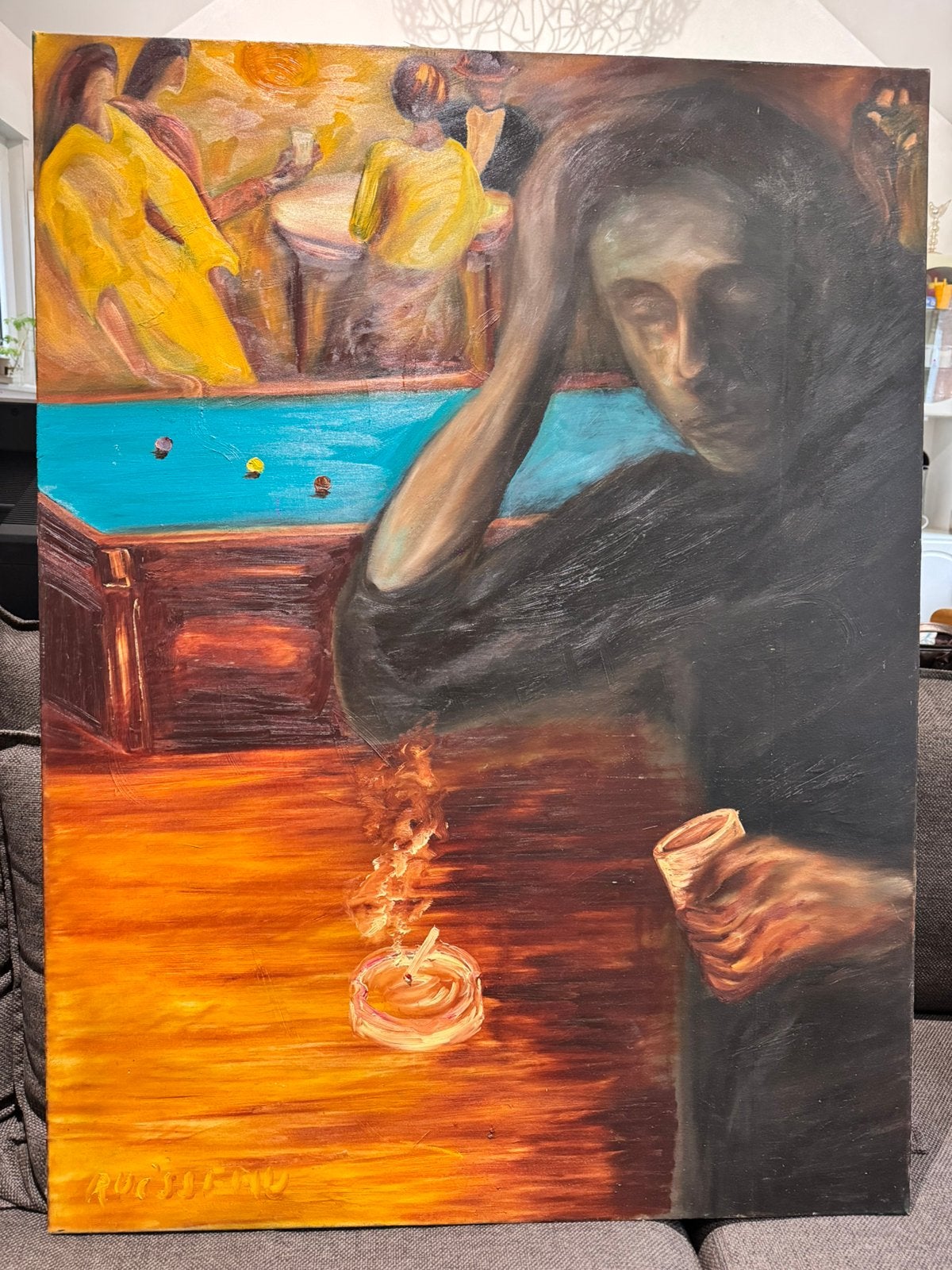 Peinture Jean -Michel Ruisseau, Enlèvement