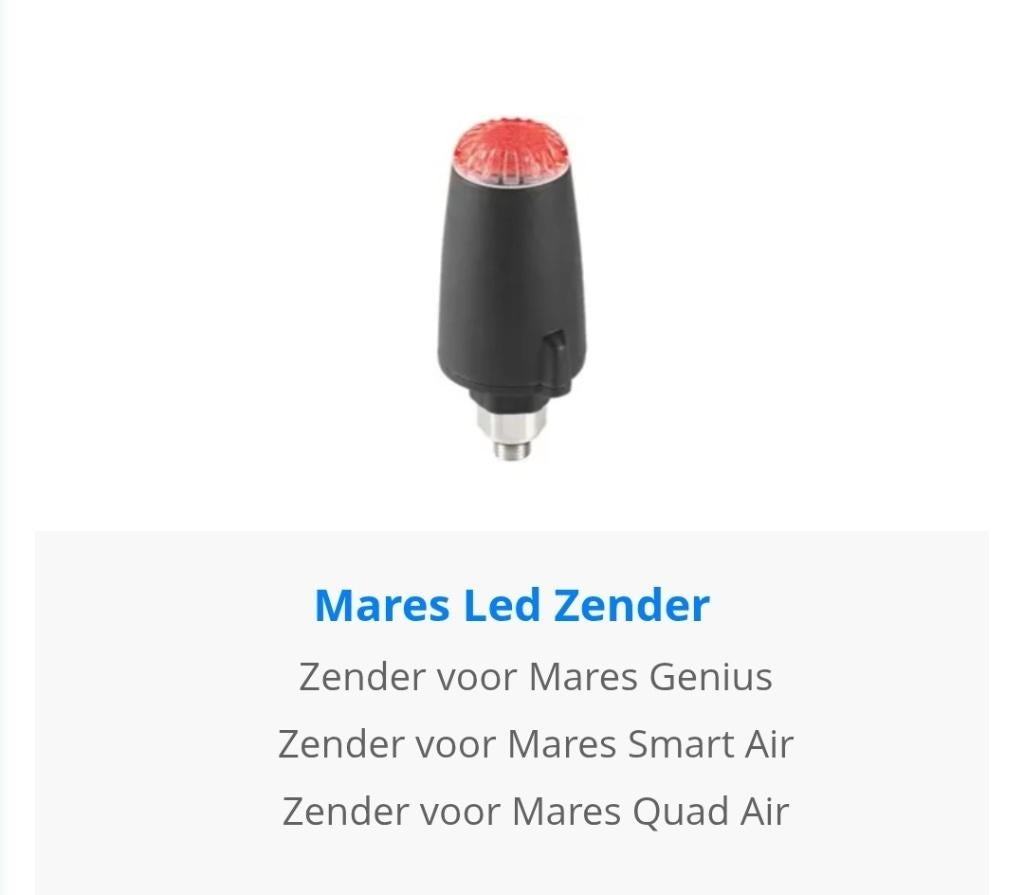 Mares led zender, Watersport en Boten, Duiken, Ophalen of Verzenden, Zo goed als nieuw, Duikcomputer