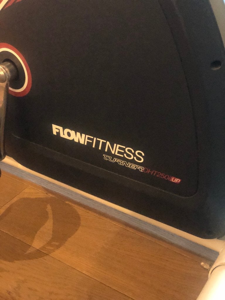 FLOWFITNESS turner DHT250i UP hometrainer, Sport en Fitness, Ophalen, Gebruikt, Metaal, Benen