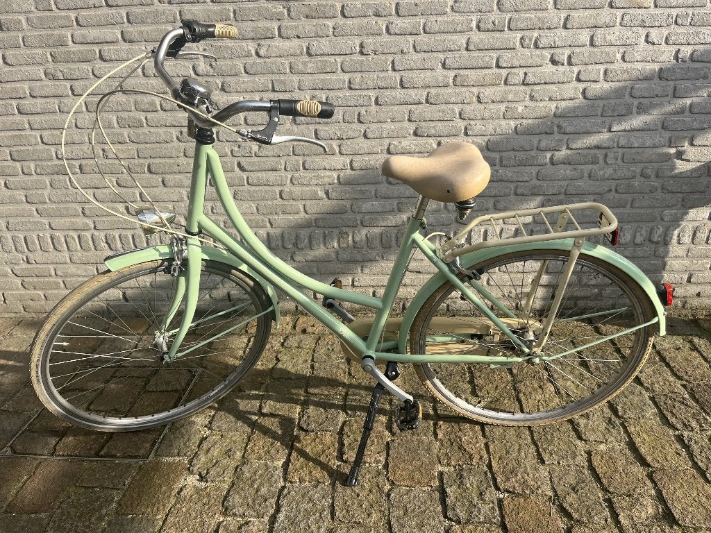 Mintgroene damesfiets, Autres marques, Vitesses, Frein sur jante, Enlèvement