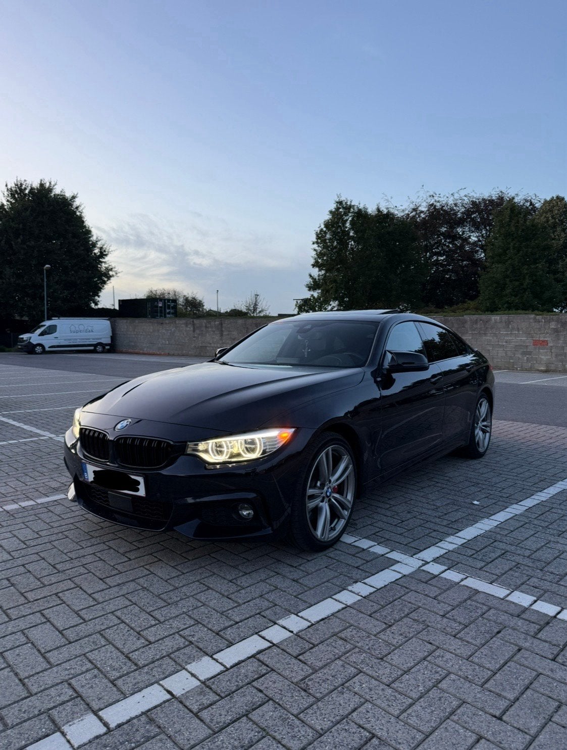 BMW F36 440i xDrive, Auto's, Automaat, Blauw, Leder, 6 cilinders