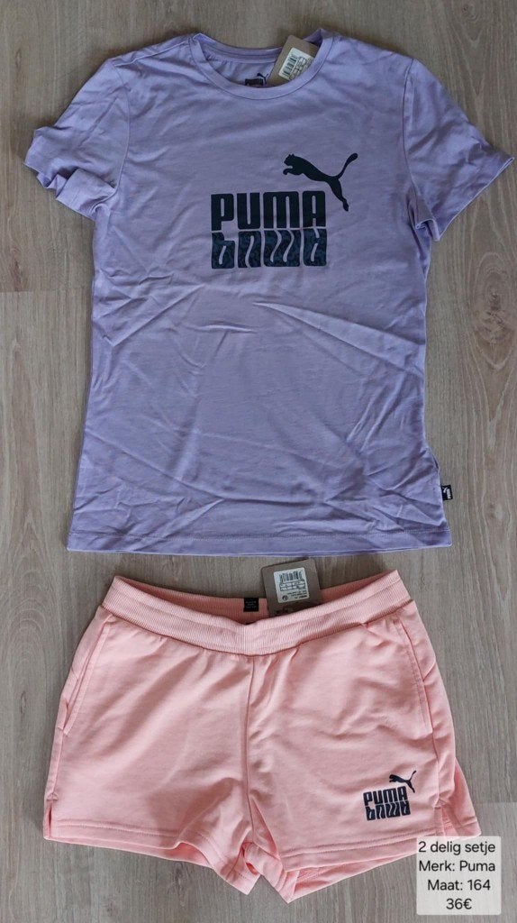 2 delig setje meisje: Puma maat 164 (NIEUW + LABEL), Kinderen en Baby's, Kinderkleding | Maat 164, Meisje, Puma, Nieuw, Ophalen of Verzenden