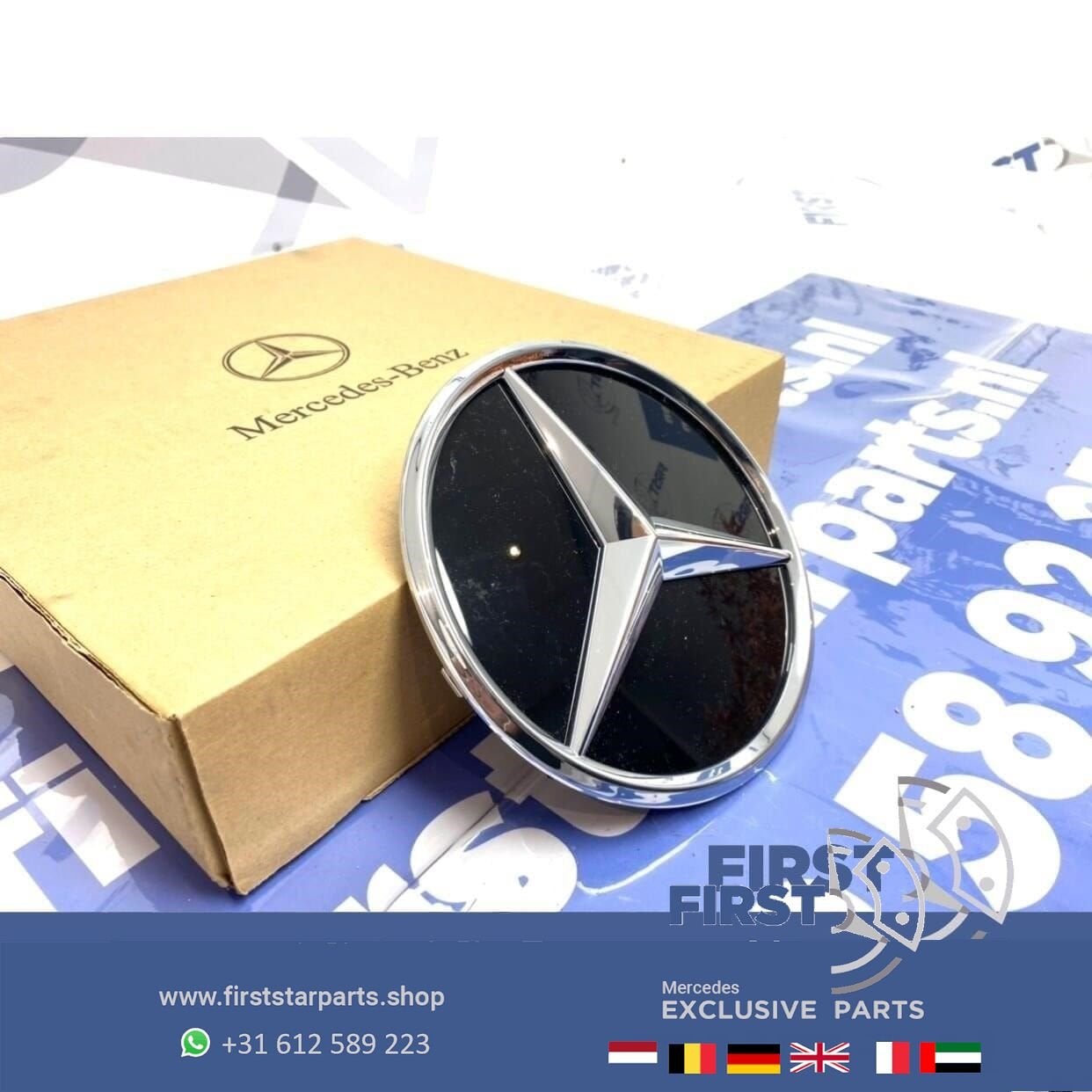 A1778880101 Mercedes AMG STER LOGO GLANS CHROOM W176 W177 W2, Auto-onderdelen, Gebruikt, -, Ophalen of Verzenden, -