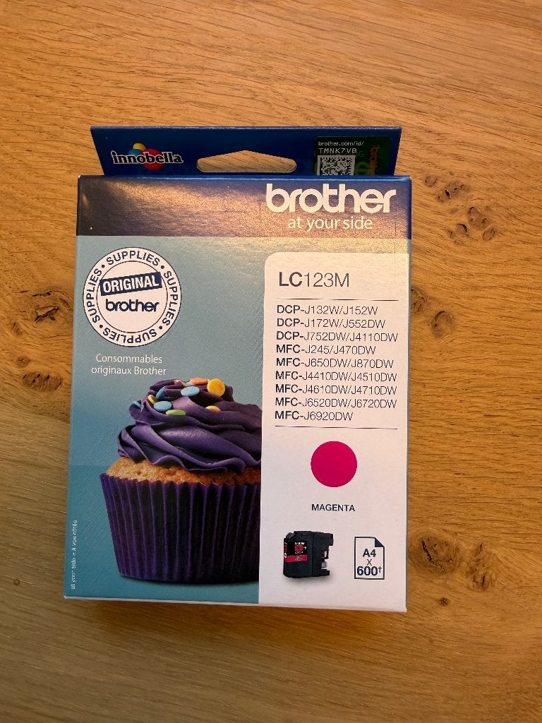 Brother inkt LC123M en LC123BK, Computers en Software, Printerbenodigdheden, Ophalen of Verzenden, Nieuw, Cartridge, Brother