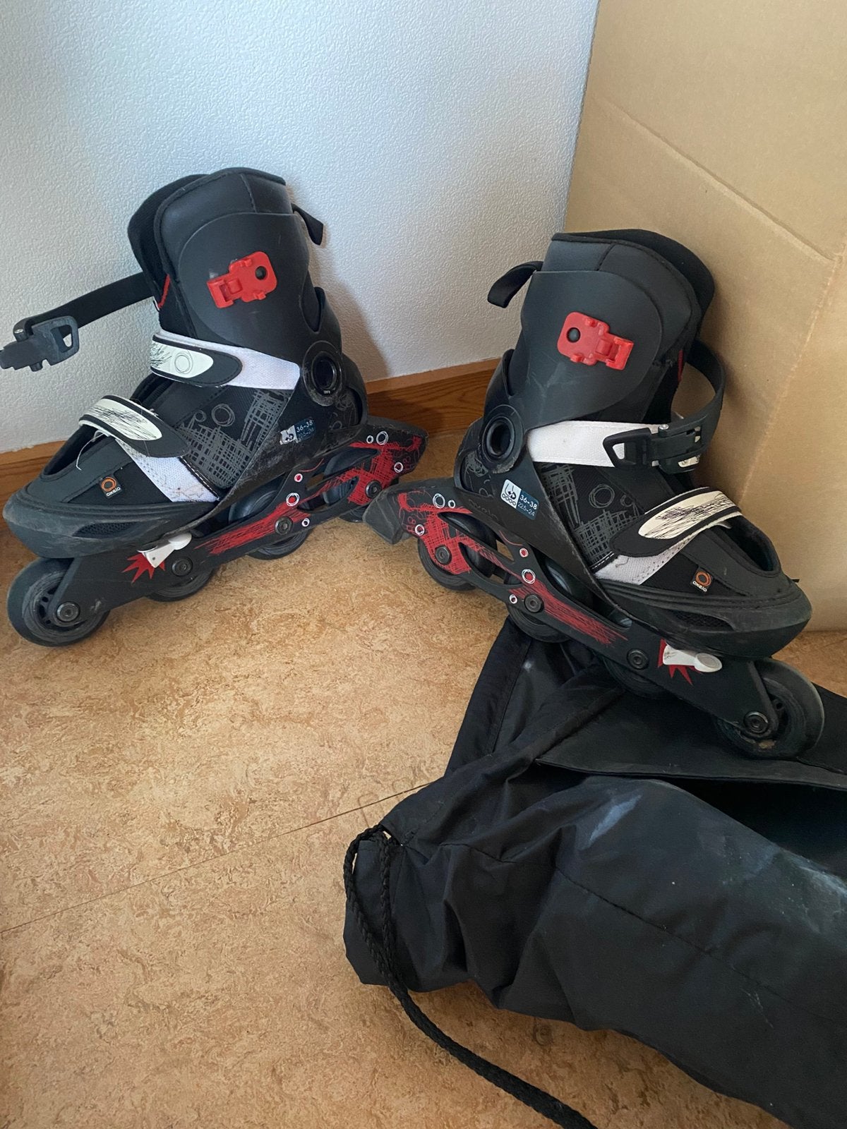 Rolschaatsen | oxelo, Sport en Fitness, Skeelers, Ophalen, Gebruikt, Bescherming