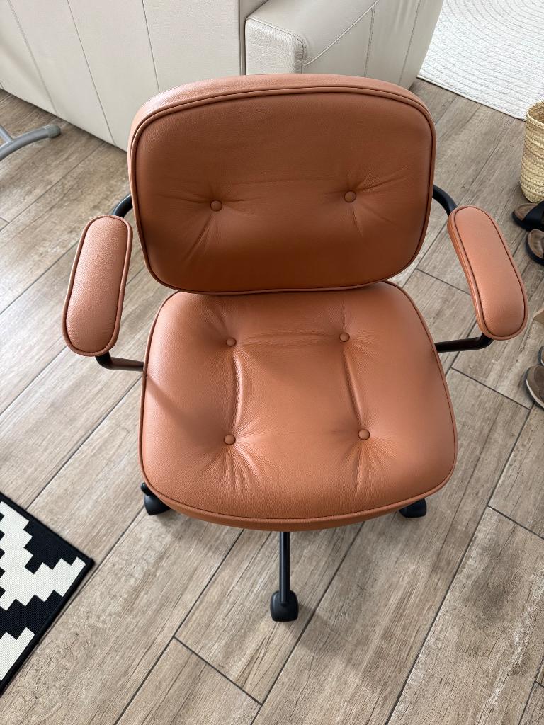 chaise de bureau brune, Enlèvement, Comme neuf, Brun, Chaise de bureau