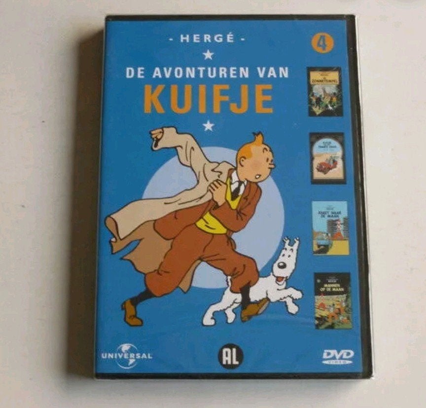 Dvd Kuifje, stripverhalen in tekenfilm (Hergé), Ophalen of Verzenden, Tekenfilm