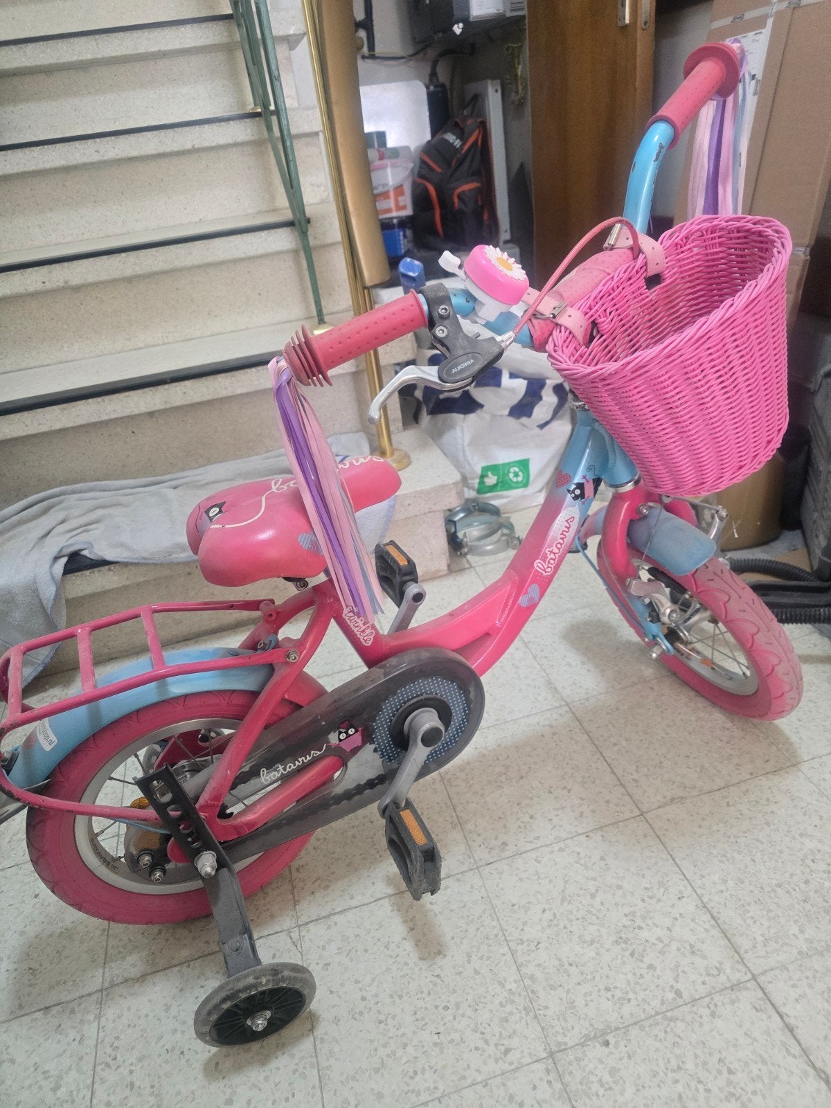 mooie fiets voor kinderen 3tot5 14" in toppe staat, Ophalen, Terugtraprem, Zijwieltjes, BATAVUS