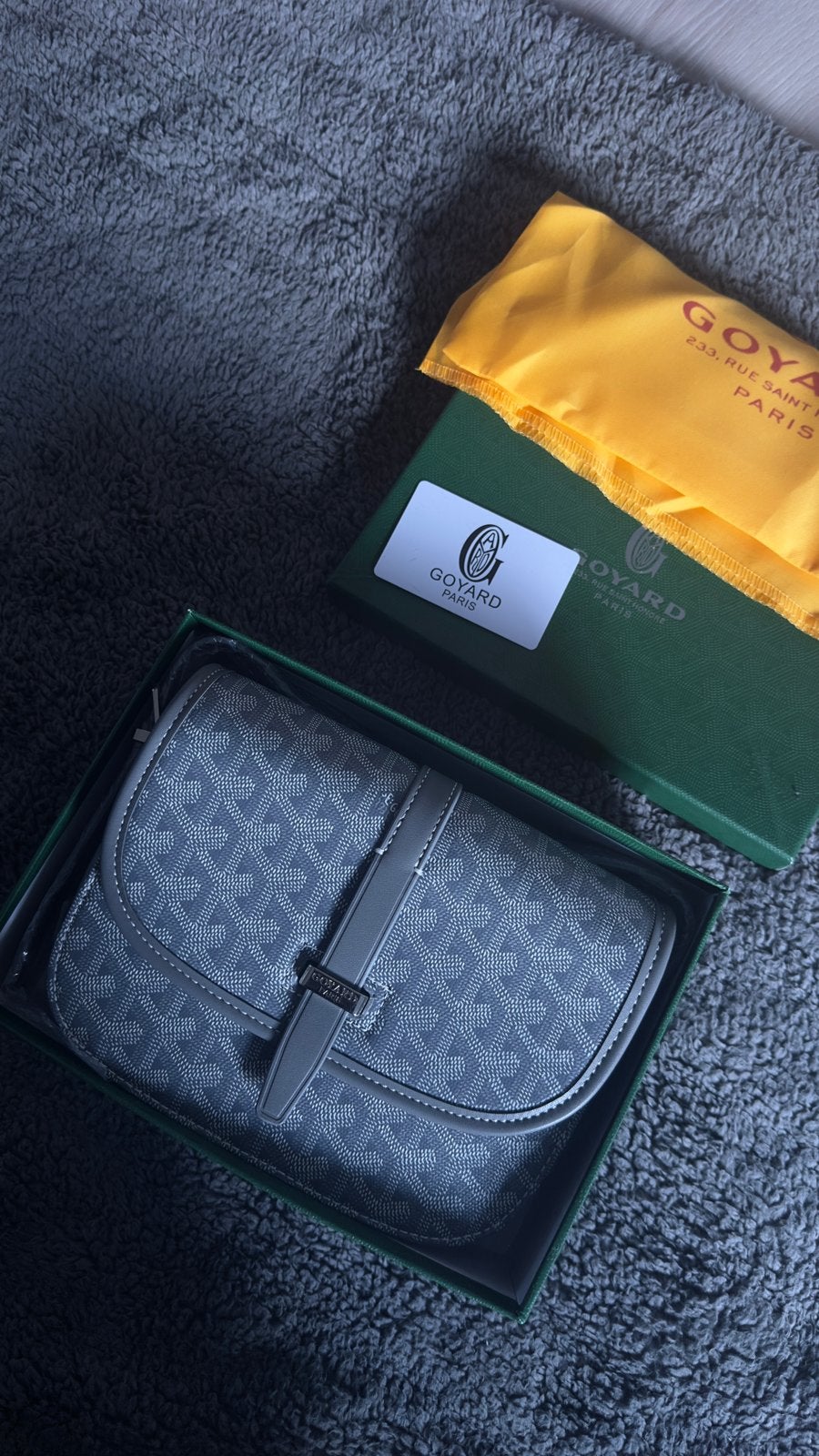 Goyard schoudertas, Autres marques, Enlèvement ou Envoi, Comme neuf, Gris