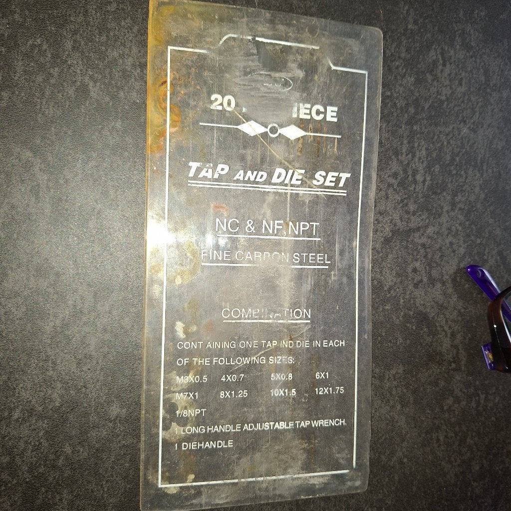 tap and die set / draadtrekset, Doe-het-zelf en Bouw, Gereedschap | Handgereedschap, Zo goed als nieuw, Snijgereedschap, Ophalen