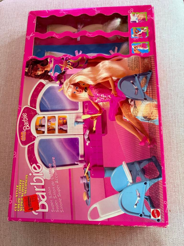 Barbie Cut ’N Style Super Salon van Mattel, uit 1994/1995, Verzamelen, Ophalen of Verzenden, Zo goed als nieuw
