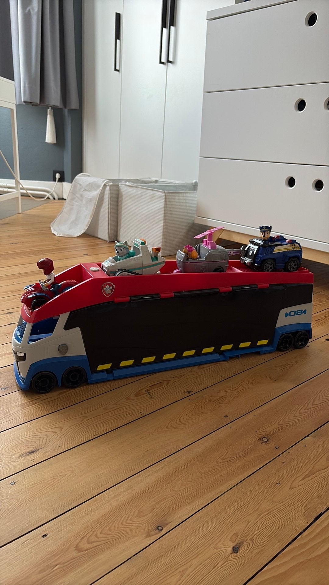 Camion pat patrouille avec 6 vehicules, Enlèvement, Comme neuf