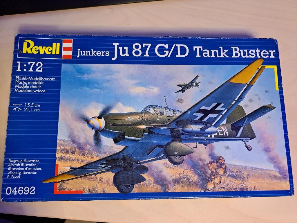 Revell | Nr. 04692 | 1:72 - Junkers Ju 87 G/D Tank Buster, Hobby & Loisirs créatifs, Modélisme | Avions & Hélicoptères, Neuf, Revell.com