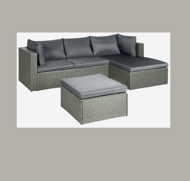 Salon d'extérieur confortable et pool house - Nouveau, Neuf, Rotin, ., 5 places