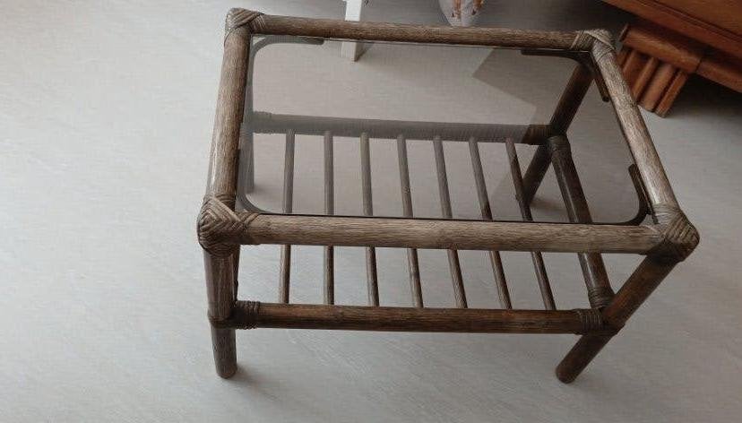 Petite table en bambou 59*40 sur 41 hauteur, Enlèvement