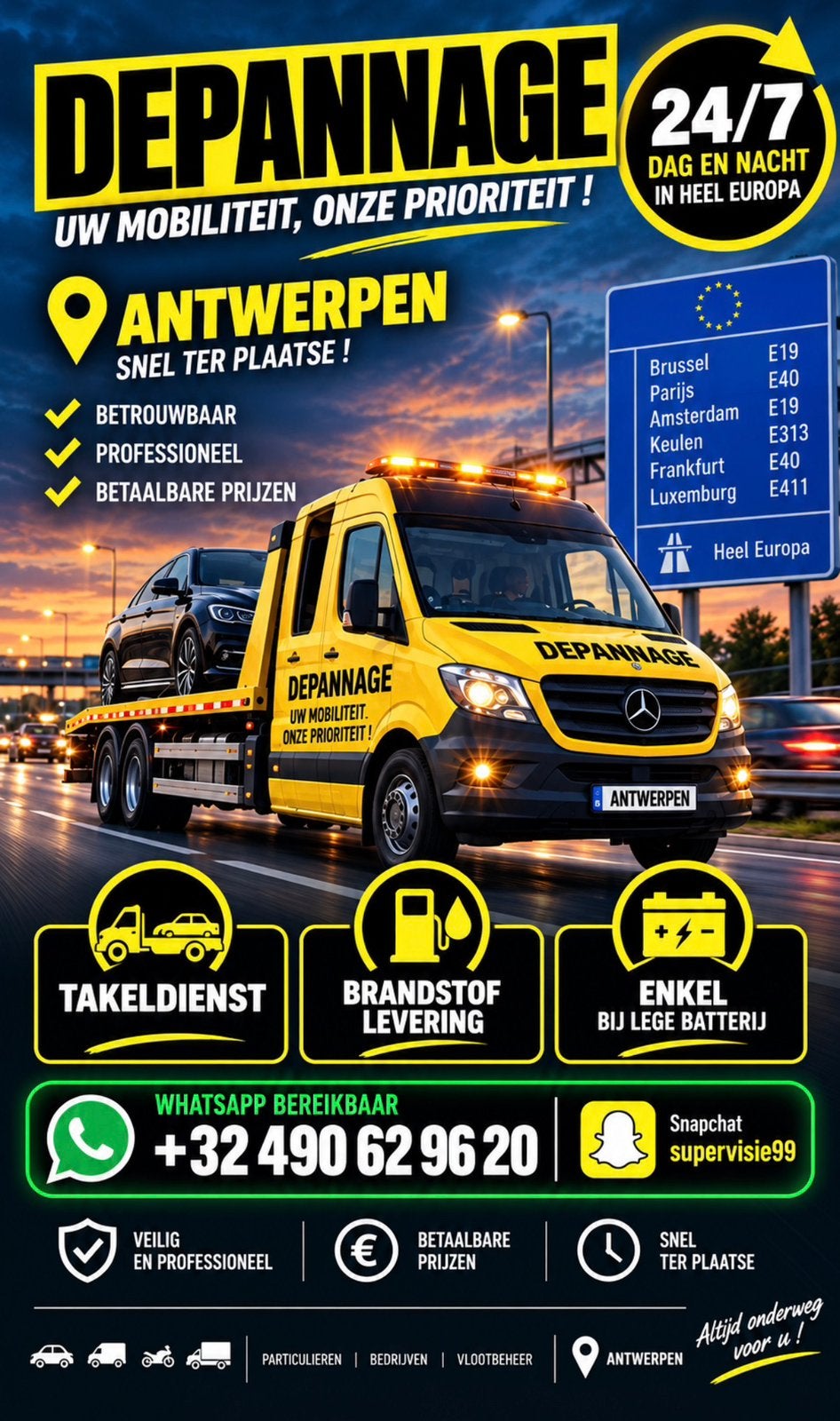 Assistence routière 24h/24 et 7j/7 dans toute l'Europe, Livres, Enlèvement, Comme neuf