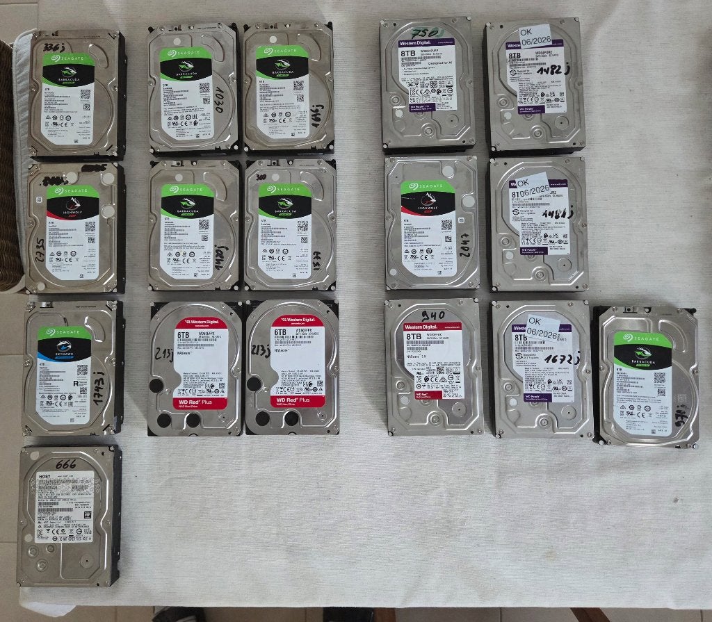 HDD SATA Seagate, Western Digital,..., Informatique & Logiciels, Disques durs, Utilisé, SATA, Enlèvement