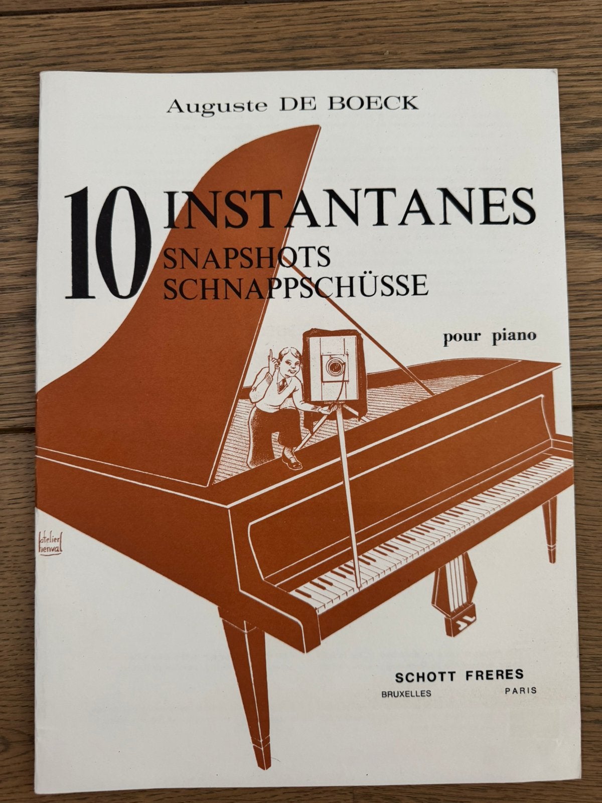 Pianoboek: 10 Instantanes pour piano, Ophalen of Verzenden, Zo goed als nieuw