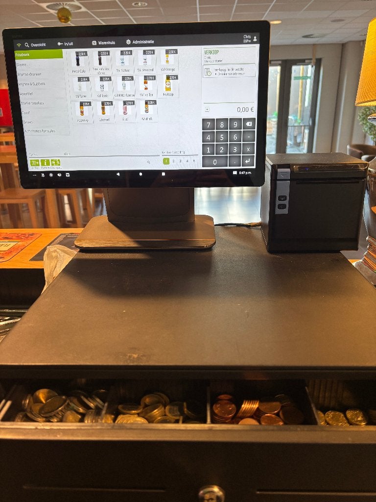 Kassa met geldlade en ticketprinter, Zakelijke goederen, Ophalen