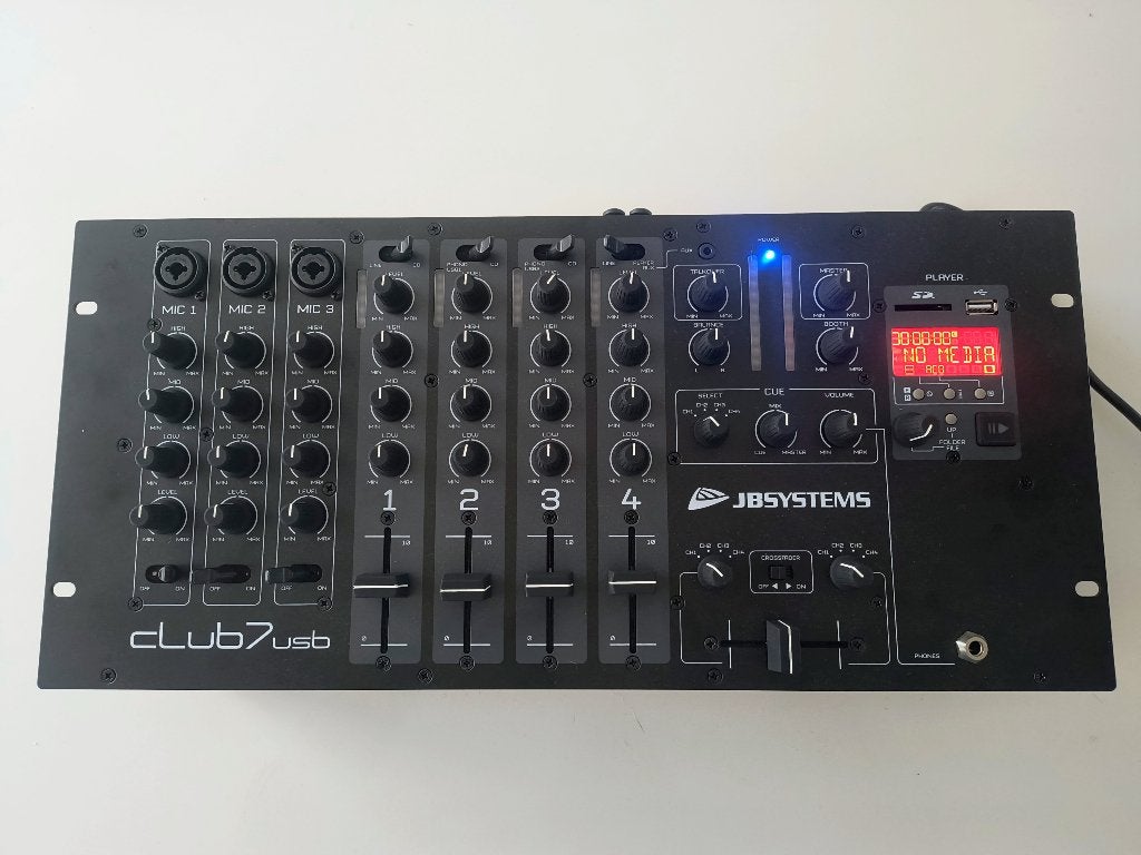 Mengpaneel JBSYSTEMS club7 usb, Muziek en Instrumenten, Ophalen of Verzenden, Zo goed als nieuw, 5 tot 10 kanalen, Microfooningang