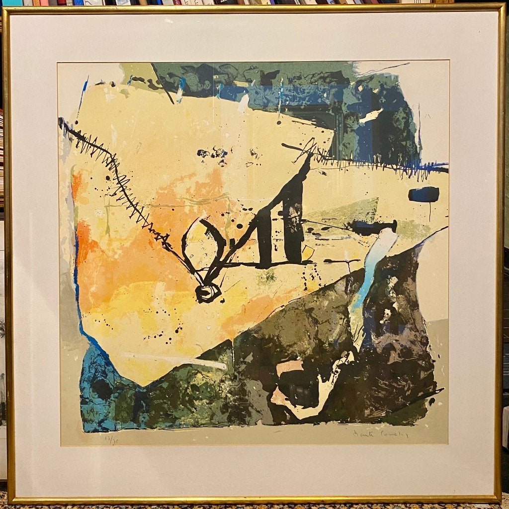 Grote litho Beniti Cornelis, getekend, genummerd, ingelijst., Antiquités & Art, Art | Lithographies & Sérigraphies, Lithographie